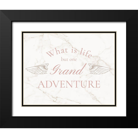 What is Life Black Modern Wood Framed Art Print with Double Matting by Murray, Amanda