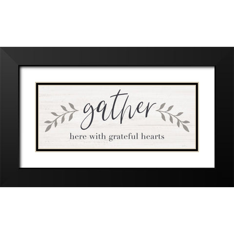 Grateful Black Modern Wood Framed Art Print with Double Matting by Carpentieri, Natalie