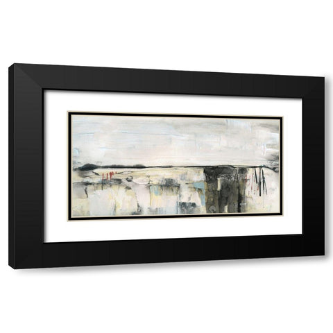 Valley View II Black Modern Wood Framed Art Print with Double Matting by Jill, Susan