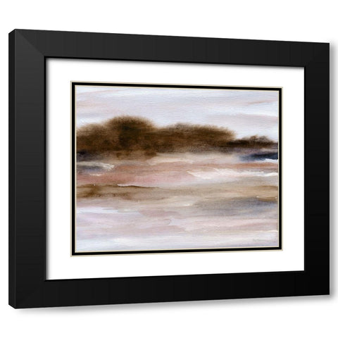 Autumnal Bay Black Modern Wood Framed Art Print with Double Matting by Robinson, Carol