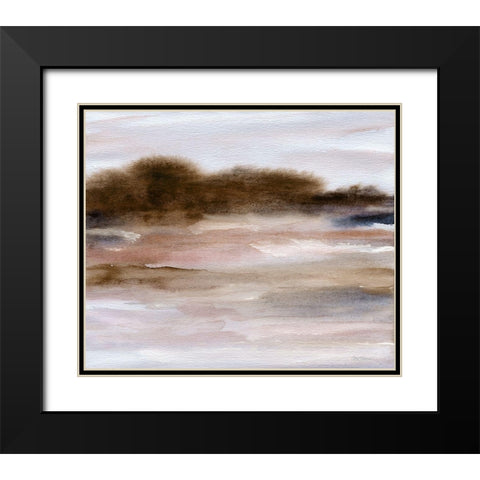 Autumnal Bay Black Modern Wood Framed Art Print with Double Matting by Robinson, Carol