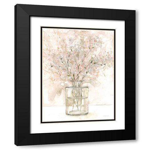Delicate Arrangement I Black Modern Wood Framed Art Print with Double Matting by Robinson, Carol