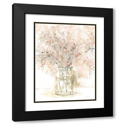 Delicate Arrangement II Black Modern Wood Framed Art Print with Double Matting by Robinson, Carol