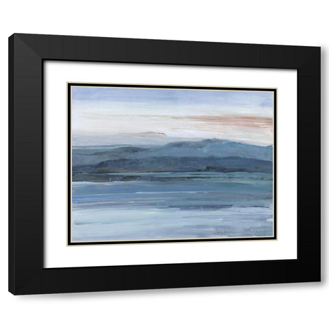 Across the Lake Black Modern Wood Framed Art Print with Double Matting by Swatland, Sally