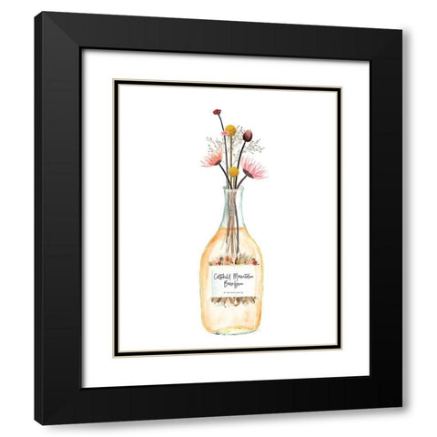 Catskill Mountain Bourbon Black Modern Wood Framed Art Print with Double Matting by Jill, Susan