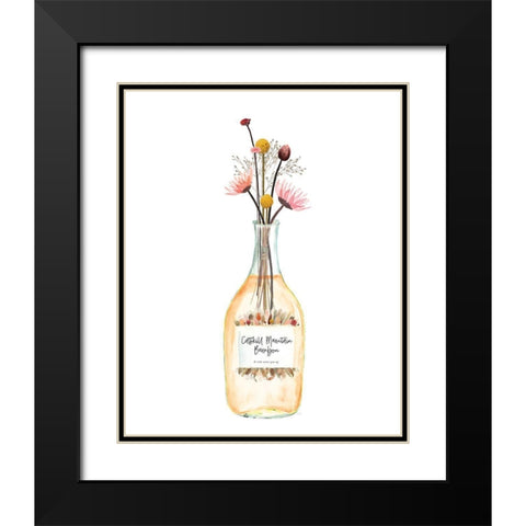 Catskill Mountain Bourbon Black Modern Wood Framed Art Print with Double Matting by Jill, Susan