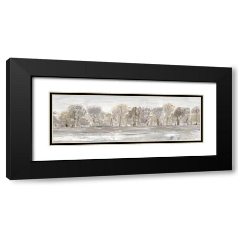 Meadows Edge Vista Black Modern Wood Framed Art Print with Double Matting by Jill, Susan