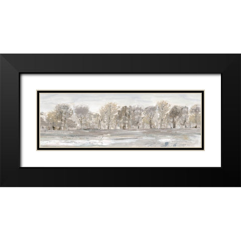 Meadows Edge Vista Black Modern Wood Framed Art Print with Double Matting by Jill, Susan