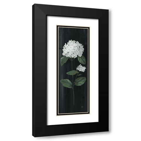 White Country Botanical II Black Modern Wood Framed Art Print with Double Matting by Nan