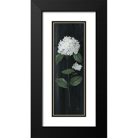 White Country Botanical II Black Modern Wood Framed Art Print with Double Matting by Nan