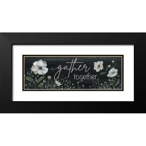 Gather Together Black Modern Wood Framed Art Print with Double Matting by Nan