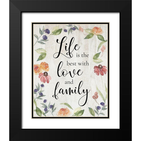 Life is the Best Black Modern Wood Framed Art Print with Double Matting by Brockmon, Kristen