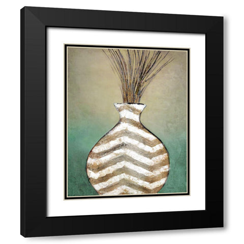 Global Vessel I Black Modern Wood Framed Art Print with Double Matting by Tava Studios