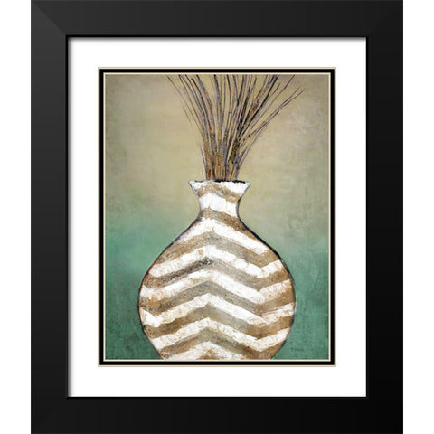 Global Vessel I Black Modern Wood Framed Art Print with Double Matting by Tava Studios