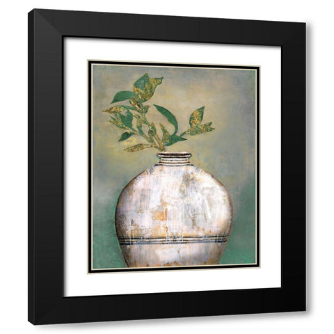 Global Vessel II Black Modern Wood Framed Art Print with Double Matting by Tava Studios