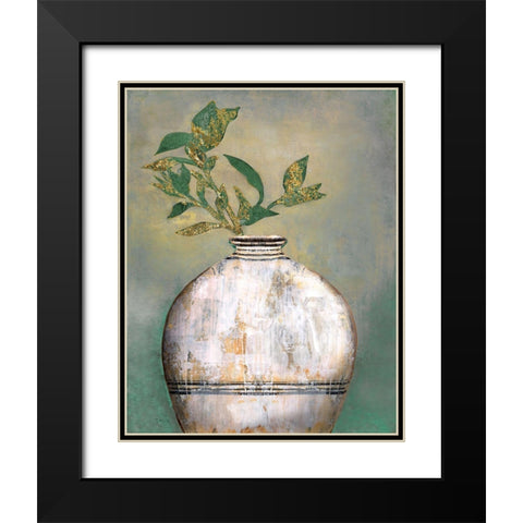 Global Vessel II Black Modern Wood Framed Art Print with Double Matting by Tava Studios