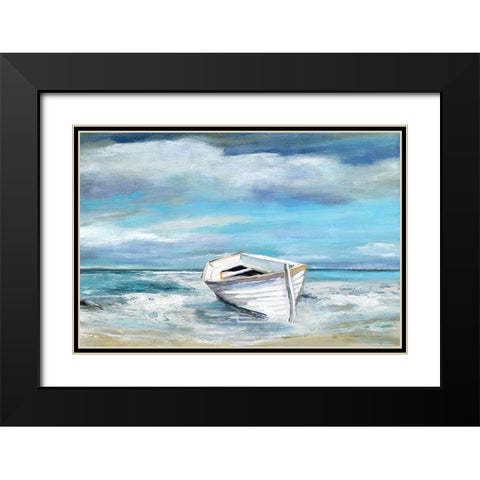 Classic Coast Black Modern Wood Framed Art Print with Double Matting by Robinson, Carol