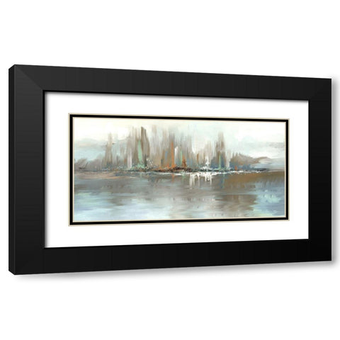 Big City Lights Black Modern Wood Framed Art Print with Double Matting by Knutsen, Conrad