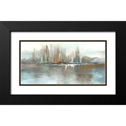 Big City Lights Black Modern Wood Framed Art Print with Double Matting by Knutsen, Conrad