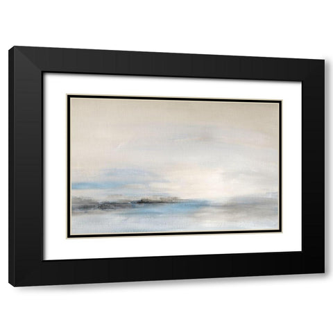 Soft Distance Black Modern Wood Framed Art Print with Double Matting by Nan