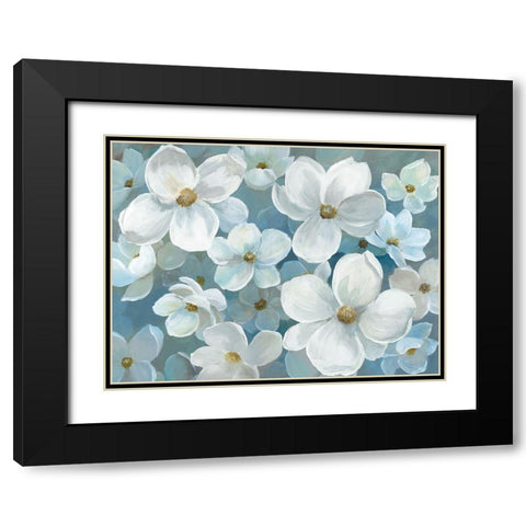 White Expression Black Modern Wood Framed Art Print with Double Matting by Nan