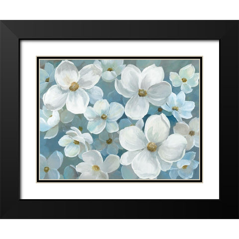 White Expression Black Modern Wood Framed Art Print with Double Matting by Nan