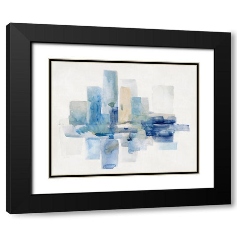 Soft Skyline I Black Modern Wood Framed Art Print with Double Matting by Swatland, Sally