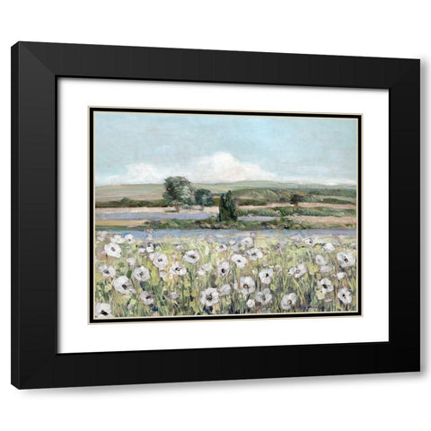 Vintage Poppy Valley Black Modern Wood Framed Art Print with Double Matting by Swatland, Sally