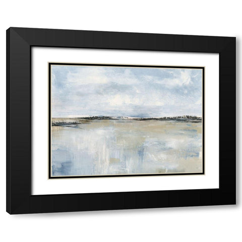 Across The Meadow Black Modern Wood Framed Art Print with Double Matting by Jill, Susan