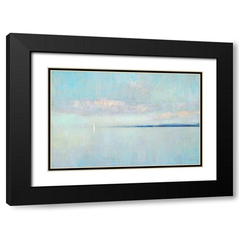 Sunrise Haze Black Modern Wood Framed Art Print with Double Matting by Swatland, Katie