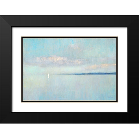 Sunrise Haze Black Modern Wood Framed Art Print with Double Matting by Swatland, Katie