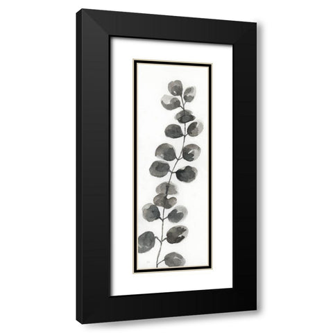 Natural Leaf I Black Modern Wood Framed Art Print with Double Matting by Nan