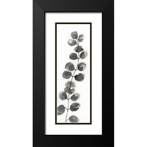 Natural Leaf I Black Modern Wood Framed Art Print with Double Matting by Nan