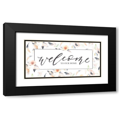 Welcome to Our Black Modern Wood Framed Art Print with Double Matting by Brockmon, Kristen