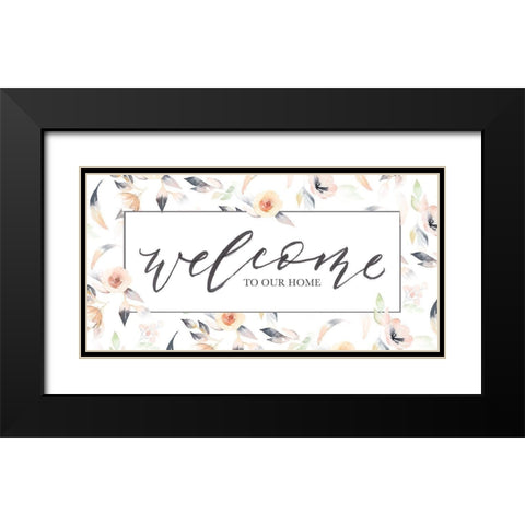 Welcome to Our Black Modern Wood Framed Art Print with Double Matting by Brockmon, Kristen
