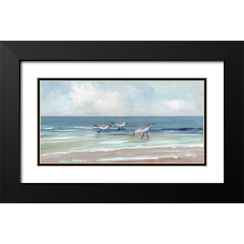 Shore Searching I Black Modern Wood Framed Art Print with Double Matting by Swatland, Sally