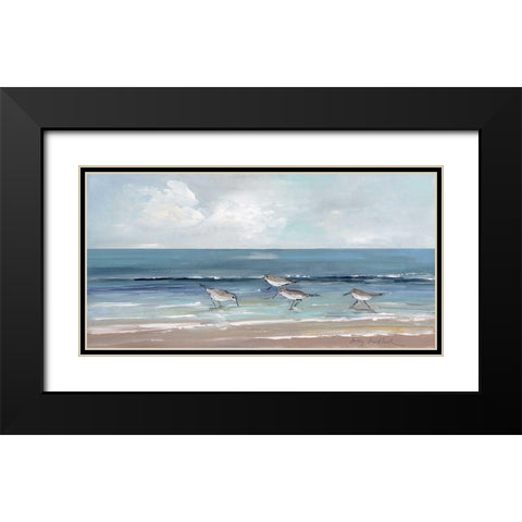 Shore Searching II Black Modern Wood Framed Art Print with Double Matting by Swatland, Sally