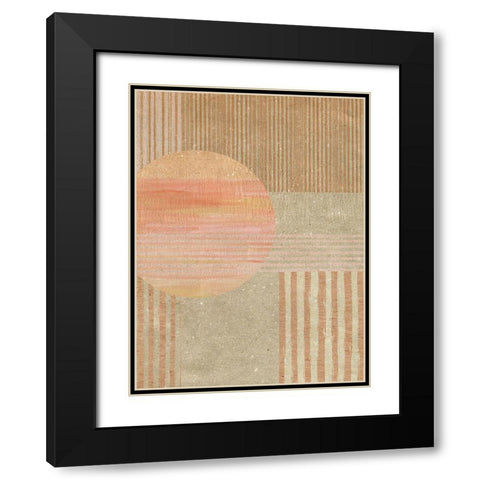 Adobe Sunrise I Black Modern Wood Framed Art Print with Double Matting by Jill, Susan