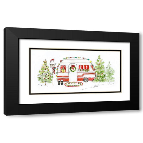 Holiday Camper I Black Modern Wood Framed Art Print with Double Matting by Swatland, Sally