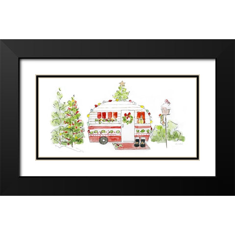 Holiday Camper II Black Modern Wood Framed Art Print with Double Matting by Swatland, Sally