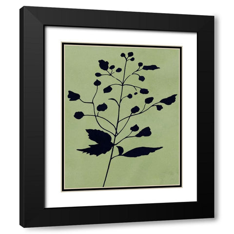 Earthly Botanical II Black Modern Wood Framed Art Print with Double Matting by Jill, Susan