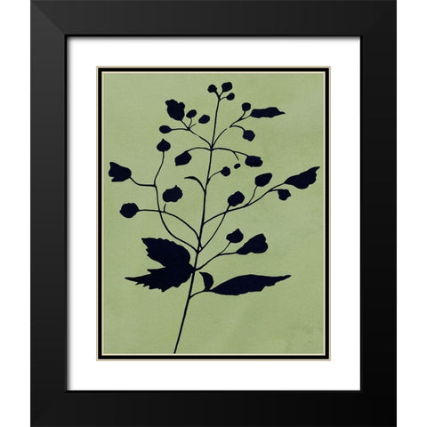 Earthly Botanical II Black Modern Wood Framed Art Print with Double Matting by Jill, Susan