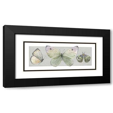 Pretty Insects II Black Modern Wood Framed Art Print with Double Matting by Robinson, Carol
