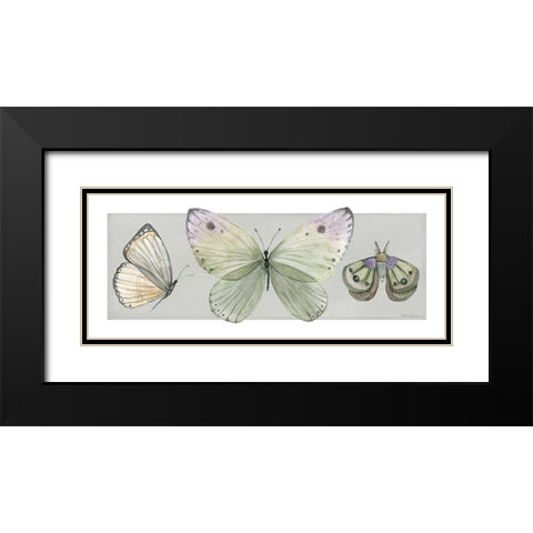 Pretty Insects II Black Modern Wood Framed Art Print with Double Matting by Robinson, Carol