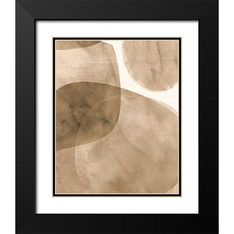 Neutral Object II Black Modern Wood Framed Art Print with Double Matting by Robinson, Carol