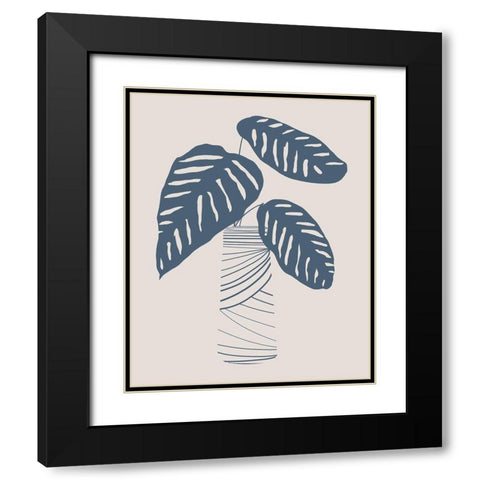 Wired in Monochrome II Black Modern Wood Framed Art Print with Double Matting by Santiago, Daniela