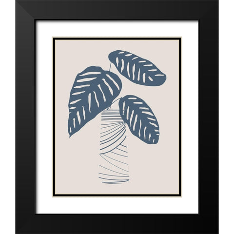 Wired in Monochrome II Black Modern Wood Framed Art Print with Double Matting by Santiago, Daniela
