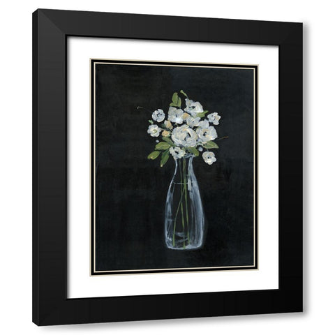 Sophisticated Farm Floral II Black Modern Wood Framed Art Print with Double Matting by Swatland, Sally