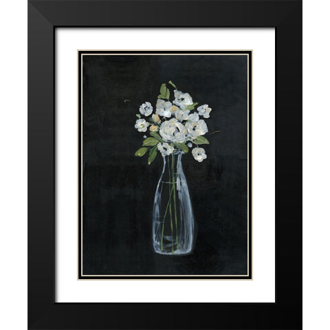 Sophisticated Farm Floral II Black Modern Wood Framed Art Print with Double Matting by Swatland, Sally