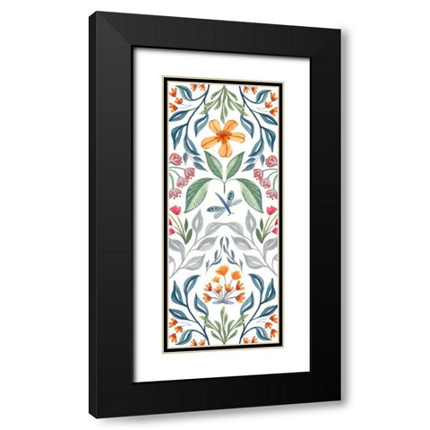 Folk Panel I Black Modern Wood Framed Art Print with Double Matting by Brockmon, Kristen